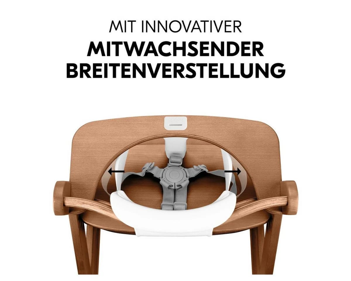 Hauck Hochstuhl Alpha Plus Set Walnut mitwachsend - Bild 5