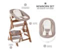 Hauck Hochstuhl Alpha Plus Newborn Set Buche Braun Bild 1