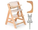 Hauck Hochstuhl Alpha Plus Set Natur Mitwachsender Holz Bild 2