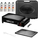 Mianova Camping-Gasgrill 2in1 Schwarz mit Piezozündung & Komplettset Bild 2
