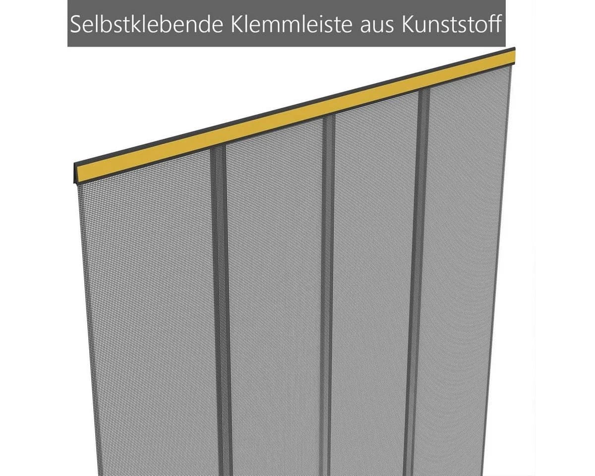 DILUMA Insektenschutz-Vorhang Anthrazit Ohne Bohren