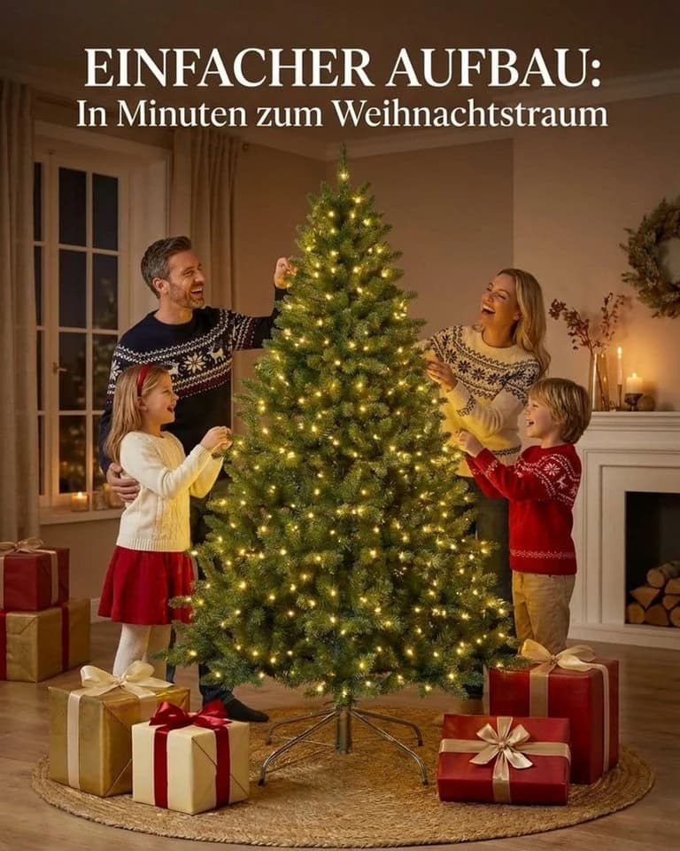 Waidmeister Künstlicher Weihnachtsbaum mit LED Beleuchtung - Bild 5
