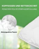 DILUMA Bett-Set 4-teilig Mikrofaser Ganzjahresdecke 135x200 cm Bild 4