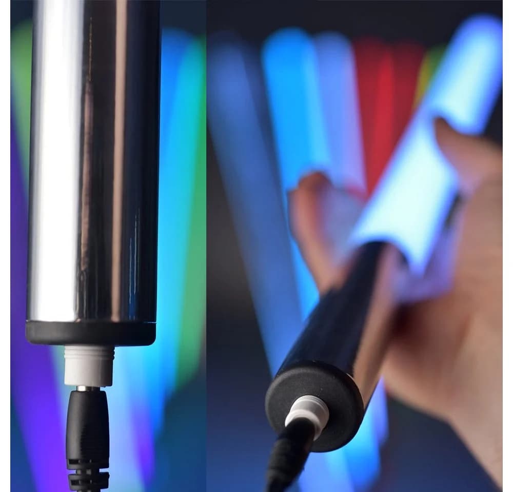 NYVI LED RGB Leuchtstab mit Fernbedienung - Dimmbar, 8 Farben, Polycarbonat - Bild 4