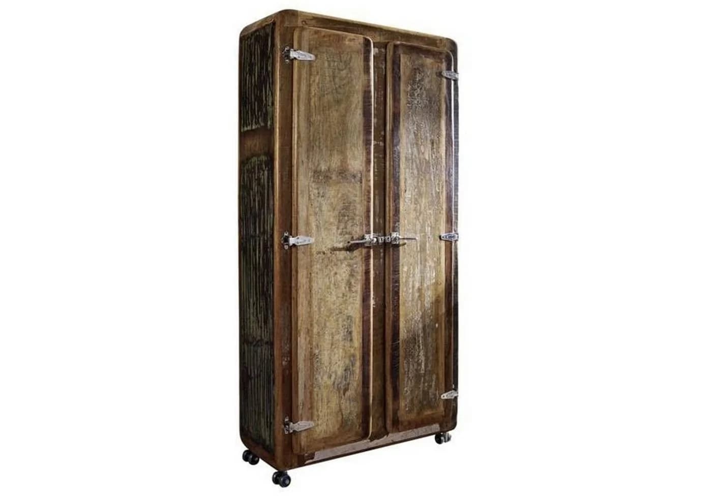 Massivmoebel24 Schrank FREEZY Industrial-Stil Altholz bunt lackiert - Bild 2