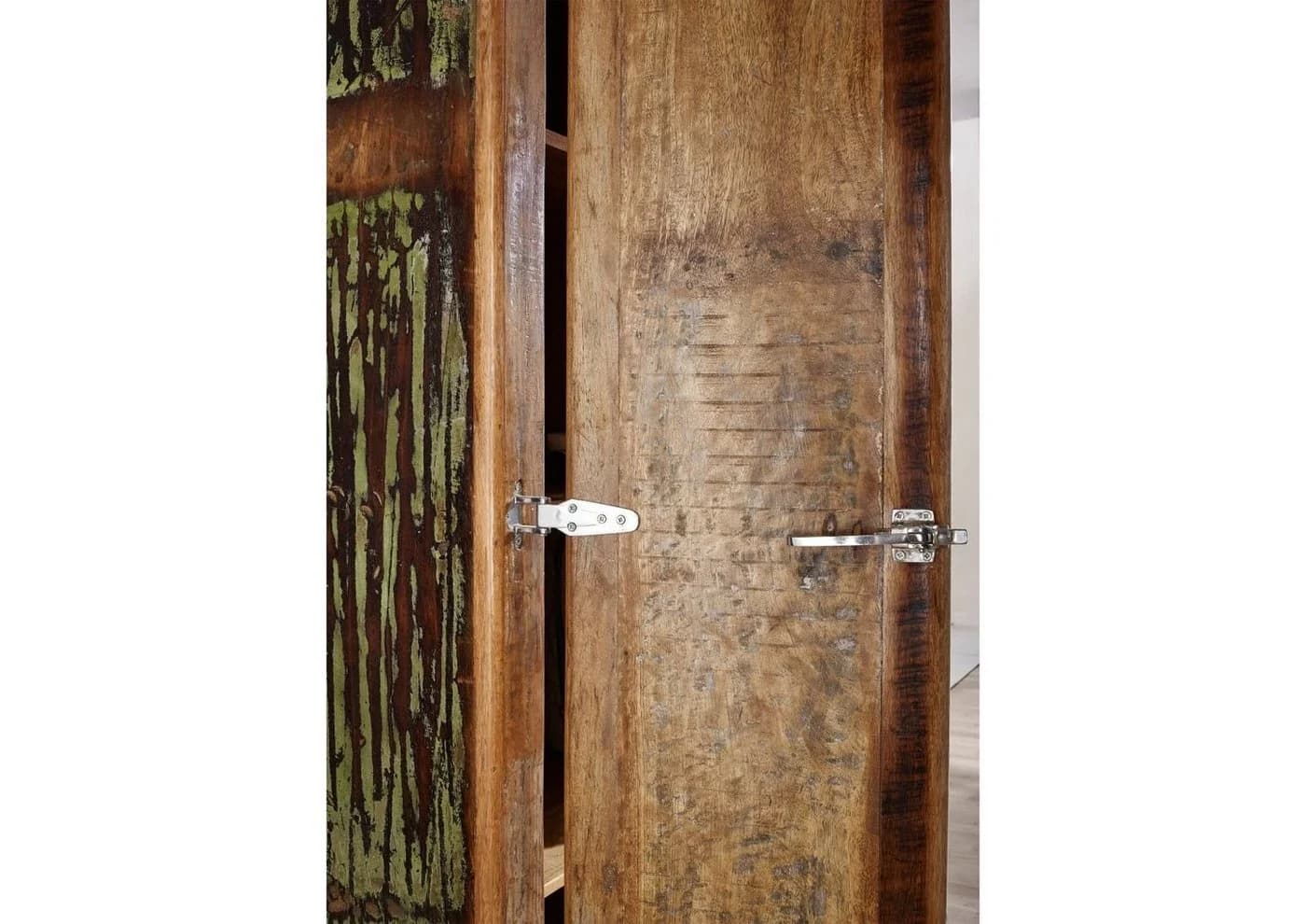 Massivmoebel24 Schrank FREEZY Industrial-Stil Altholz bunt lackiert - Bild 5