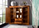 Massivmoebel24 Highboard OXFORD Akazie massiv honigbraun lackiert Bild 1