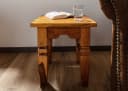 Massivmoebel24 Hocker OXFORD Akazie 42x42x45 Honig Lackiert Bild 3
