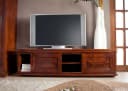 Massivmoebel24 Lowboard OXFORD Massivholz Akazie 160x45x45 Nougat Lackiert Bild 3