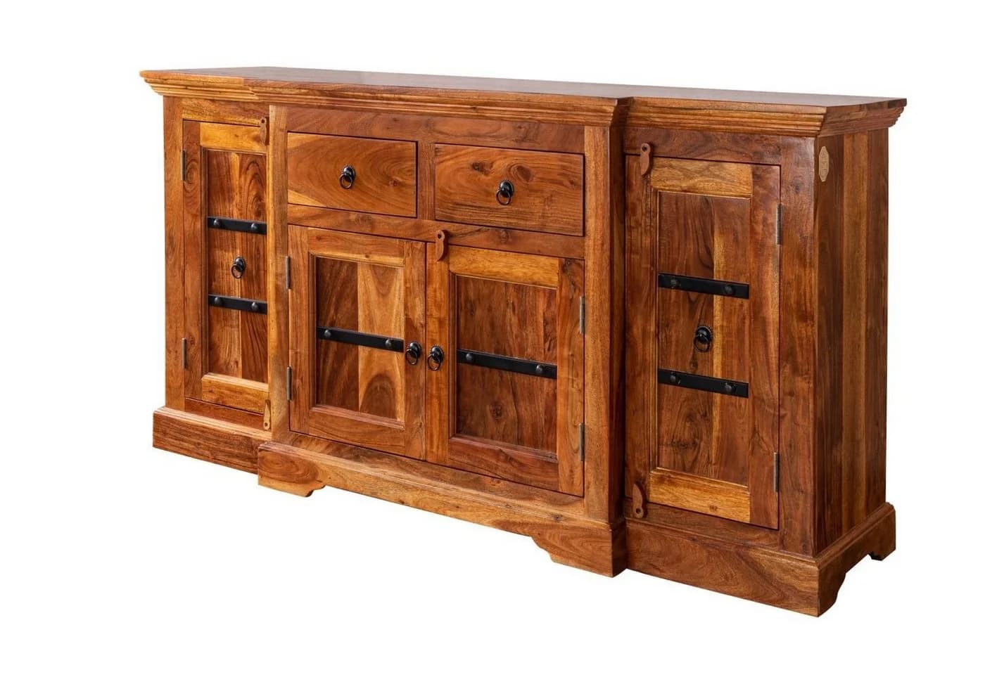 Massivmoebel24 Sideboard OXFORD Akazie honigbraun 160cm - Bild 2