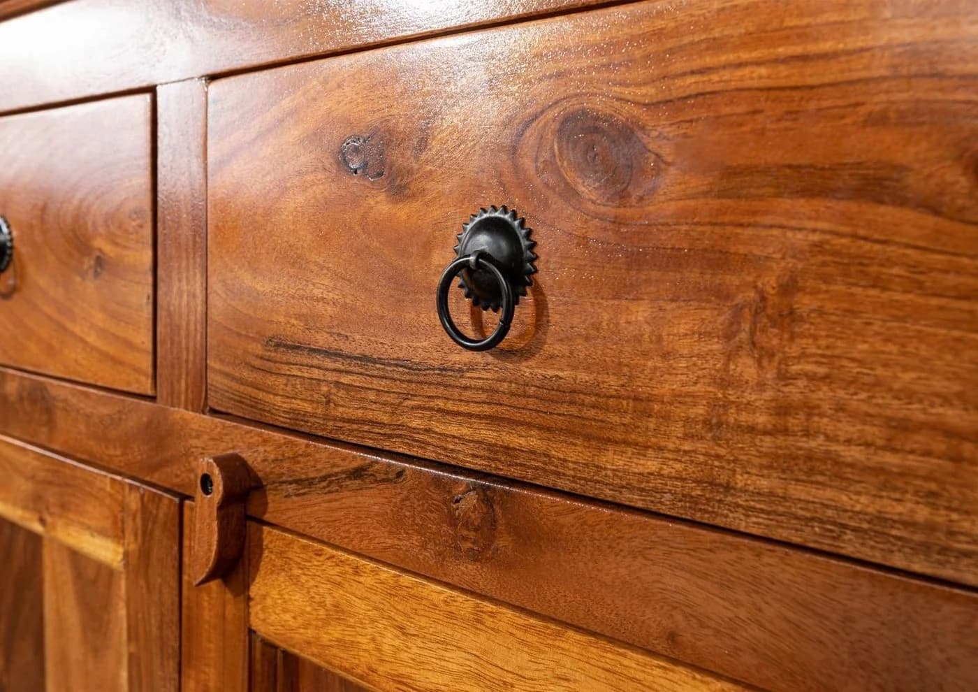 Massivmoebel24 Sideboard OXFORD Akazie honigbraun 160cm - Bild 5