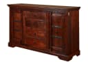 Massivmoebel24 Sideboard OXFORD Massivholz Akazie 150x45x89 Nougat Lackiert Bild 2