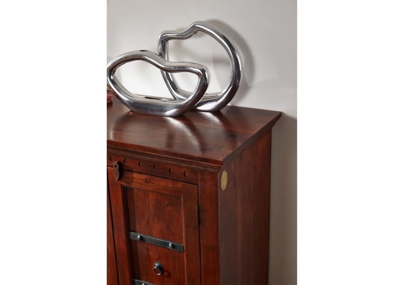 Massivmoebel24 Sideboard OXFORD Massivholz Akazie 150x45x89 Nougat Lackiert - Bild 3
