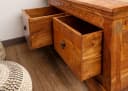 Massivmoebel24 Truhe OXFORD Akazie 90x90x45 honig lackiert Bild 5