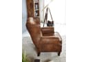 Massivmoebel24 Chesterfield Ohrensessel Braun Lederlook Bild 4