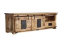 Massivmoebel24 TV-Board RAILWAY Massivholz Mango Beige Lackiert Bild 2