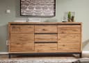Massivmoebel24 Sideboard VILLANDERS Wildeiche Massivholz natur geölt Bild 1