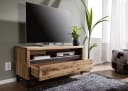 Massivmoebel24 TV-Board Wildeiche 120x40x56 cm Natur Bild 1