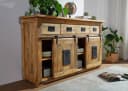 Massivmoebel24 Sideboard RAILWAY Mango Massivholz Beige Industrial Bild 4