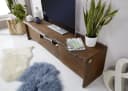 Massivmoebel24 TV-Board PURE ACACIA Massivholz braun lackiert Bild 1