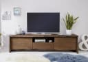 Massivmoebel24 TV-Board PURE ACACIA Massivholz braun lackiert Bild 3