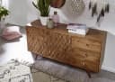 Massivmoebel24 Sideboard MOSAYK Akazie Massivholz natur lackiert Bild 1