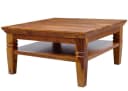 Massivmoebel24 Couchtisch Akazie 85x85x45 cm honig lackiert OXFORD Bild 5