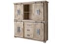 Massivmoebel24 Highboard RAILWAY Eiche massiv beige Industrial Look Bild 2