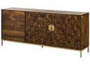 Massivmoebel24 Sideboard DIAMOND Mango Massivholz braun geölt Bild 2