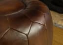 Massivmoebel24 Hocker CHESTERFIELD Echtleder Braun Bild 4
