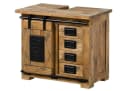 Mangoholz Waschbeckenunterschrank natur lackiert Bild 2