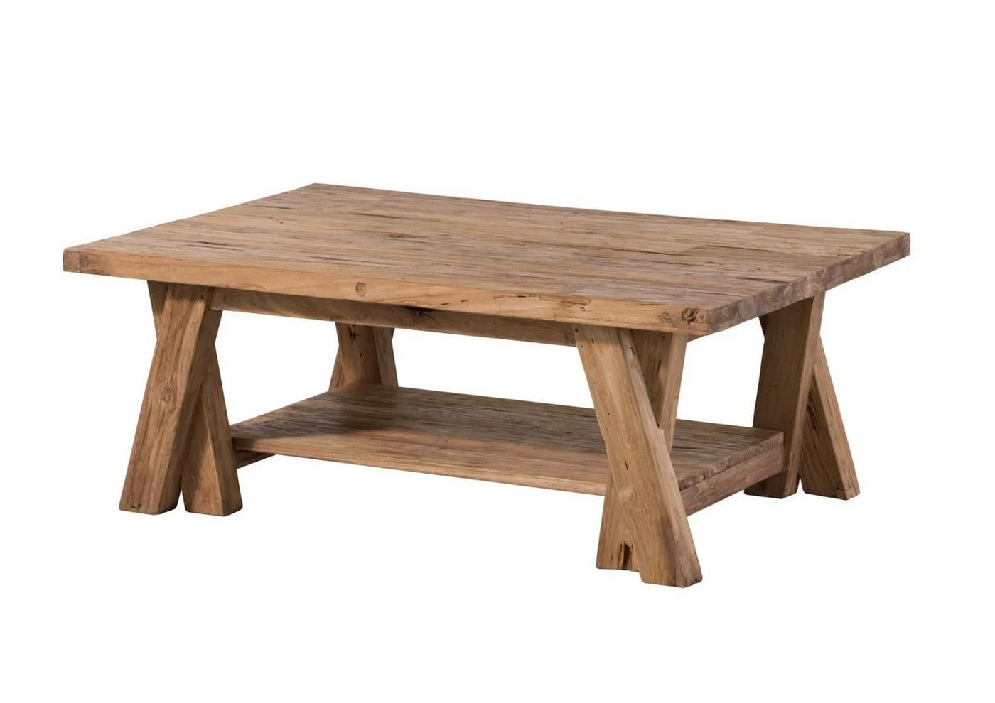 Massivmoebel24 Couchtisch BASSANO Teak Massivholz natur - Bild 2