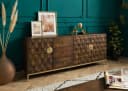 Massivmoebel24 Sideboard DIAMOND Vollmassiv Mango Braun Bild 3