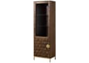 Massivmoebel24 Standvitrine DIAMOND Mango braun geölt Art Déco Bild 2