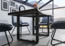 Massivmoebel24 Baumkantentisch FREEFORM Mango grau / U-Beine anthrazit Bild 3