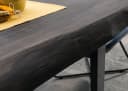 Massivmoebel24 Baumkantentisch FREEFORM Mango grau / U-Beine anthrazit Bild 5