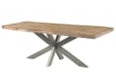 Massivmoebel24 Esstisch FREEFORM Mango Massivholz Beige Lackiert Bild 2