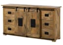 Massivmoebel24 Sideboard RAILWAY Mango Massivholz Industrial Design Bild 2