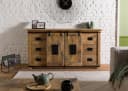 Massivmoebel24 Sideboard RAILWAY Mango Massivholz Industrial Design Bild 3