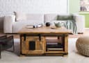 Massivmoebel24 Couchtisch RAILWAY Massivholz Couchtisch Mango 90x90x45 Natur Bild 4