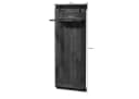 Massivmoebel24 Wandgarderobe RAILWAY Industrial-Design Mangoholz Metall Bild 1