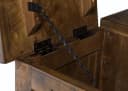 Massivmoebel24 Truhe RAILWAY Mangoholz braun Industrial Bild 5