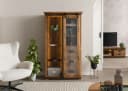 Massivmoebel24 Standvitrine RAILWAY LUX Mango Altholz Industrial Design Bild 3