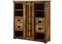 Massivmoebel24 Highboard RAILWAY LUX Mangoholz Industrial Style Bild 2