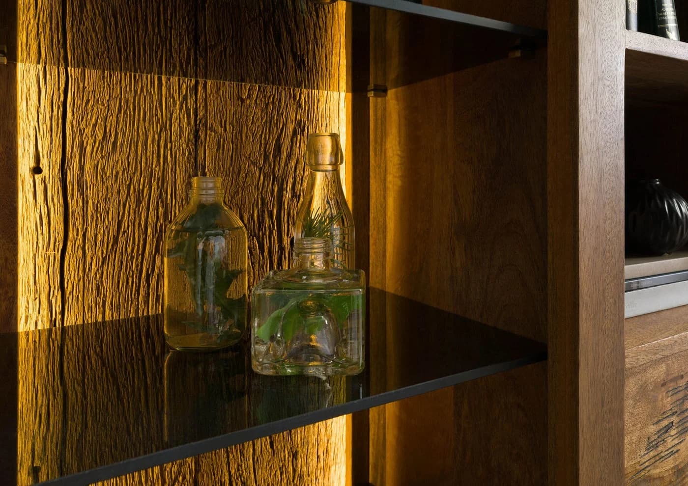 Massivmoebel24 Highboard RAILWAY LUX Mangoholz Industrial Style - Bild 5