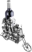BRUBAKER Weinflaschenhalter Motorrad Paar mit Beiwagen und Hund Bild 1