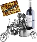 BRUBAKER Weinflaschenhalter Motorrad Paar mit Beiwagen und Hund Bild 2