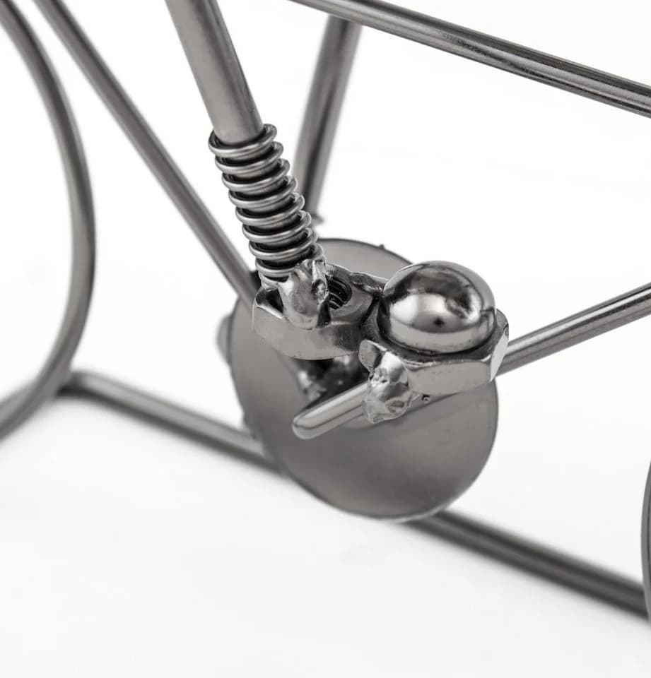 BRUBAKER Weinflaschenhalter Rennradfahrer Metall Skulptur - Bild 3