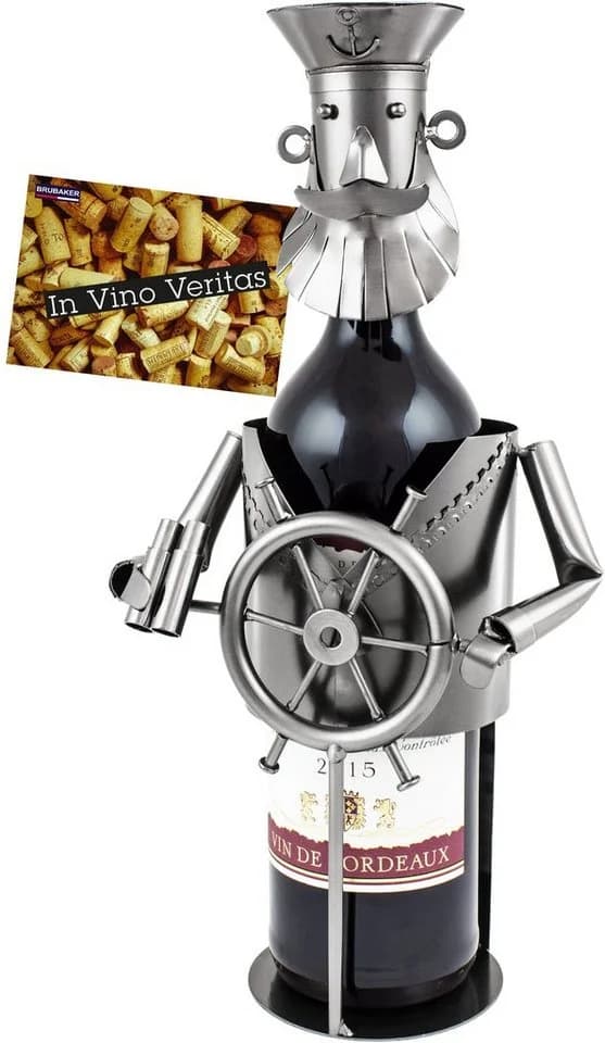 BRUBAKER Weinflaschenhalter Schiffskapitän Metall - Bild 2