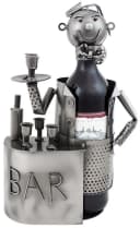 BRUBAKER Weinflaschenhalter Metall Skulptur Bild 1